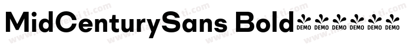 MidCenturySans Bold字体转换